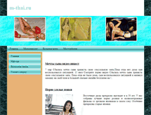 Tablet Screenshot of m-thai.ru